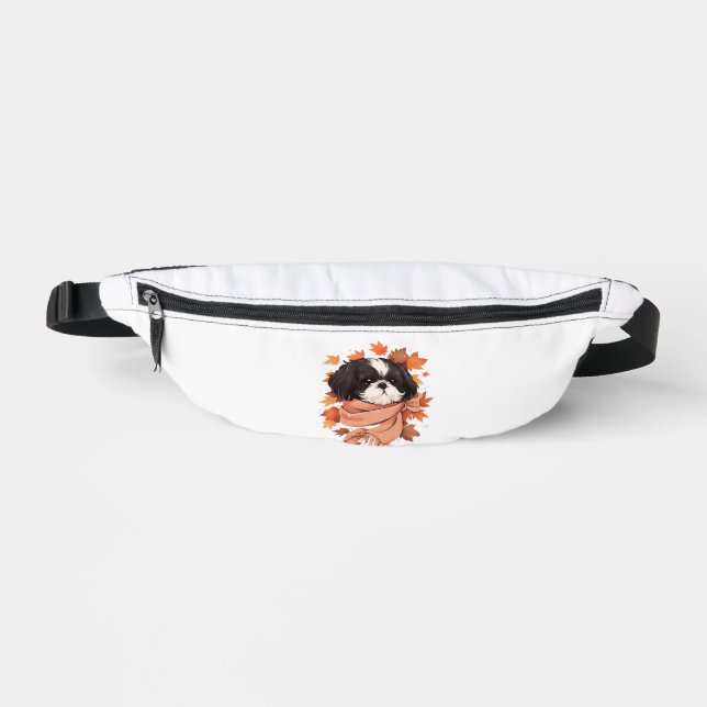 Sacs Banane Shih Tzu Fall Dog Automne quitte Thanksgiving Copi (Recto)