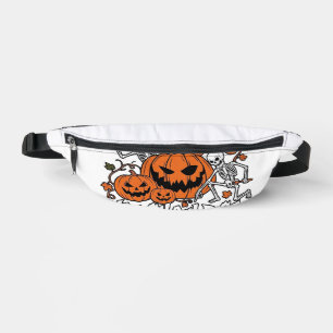 Sacs Banane Si vous aimez les citrouilles Halloween Skeleton P