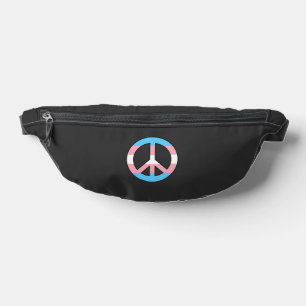 Sacs Banane Signe de paix drapeau transgenre