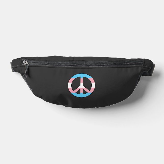 Sacs Banane Signe de paix drapeau transgenre  (Poser)