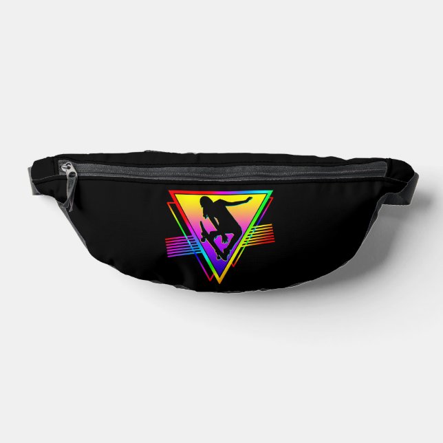 Sacs Banane Skateur de skateboard rétro (Poser)