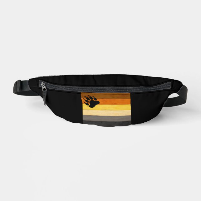 Sacs Banane SlipperyJoe's Bear Pride drapeau de la texture du  (Recto)