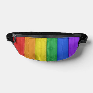 Sacs Banane SlipperyJoe's classique arc-en-ciel tactile fait m