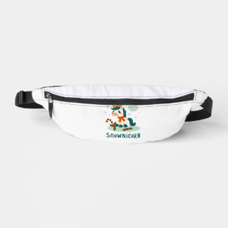 Sacs Banane Snownicorn Mignon Licorne Bonhomme de Neige Noël F