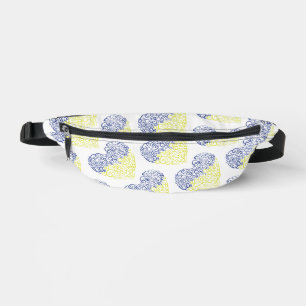 Sacs Banane Spiral tourbillons mehandi coeur drapeau ukrainien
