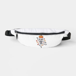 Sacs Banane Squelette dansant Halloween mignon avec tête de ci