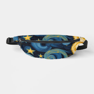 Sacs Banane Starry Night Rencontre Sunflowers Van Gogh Mashup