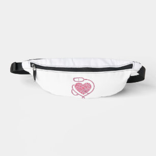 Sacs Banane Stéthoscope Cardiaque Amour Médical Vecteur Concep
