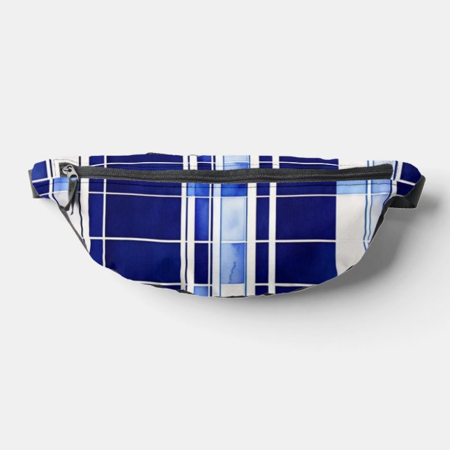 Sacs Banane Summer Navy Blue Boat Collection de rayures modern (Poser)
