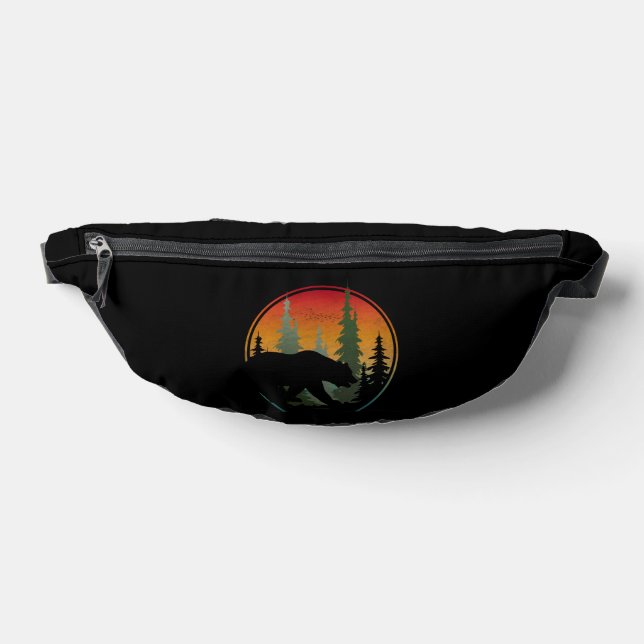 Sacs Banane Sunset Bear Nature Forêt Animal (Poser)