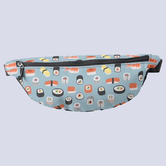 Sacs Banane Sushi japonais (Blue Japanese sushi pattern fanny pack)