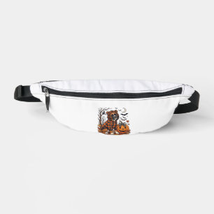 Sacs Banane Sweat à capuche carreauté chien Boxer Halloween Ci
