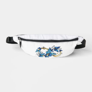 Sacs Banane Symbole Infini de Papillons Morpho Bleus