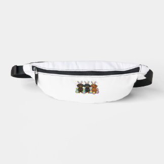Sacs Banane T-Shirt de Pâques teckel