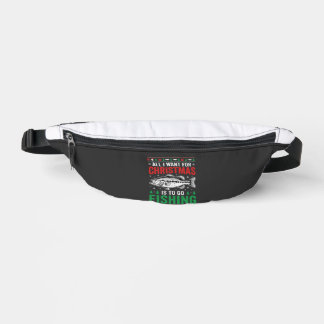 Sacs Banane T-shirt dégueulasse de pêche de Noël Bass
