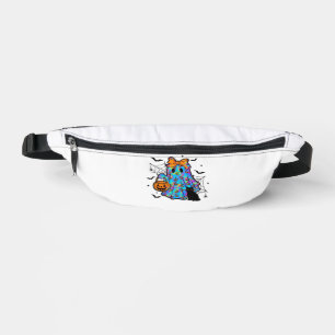 Sacs Banane T-Shirt essentiel drôle de chat noir et fantôme Ha