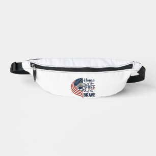 Sacs Banane T-shirt patriotique de la maison libre casque Brav