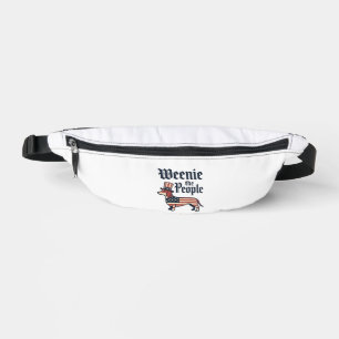 Sacs Banane T-Shirt Weenie le Peuple Dachshund Patriotique_1