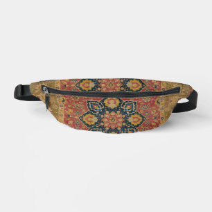 Sacs Banane Tapis persan asiatique Kashan en or rouge