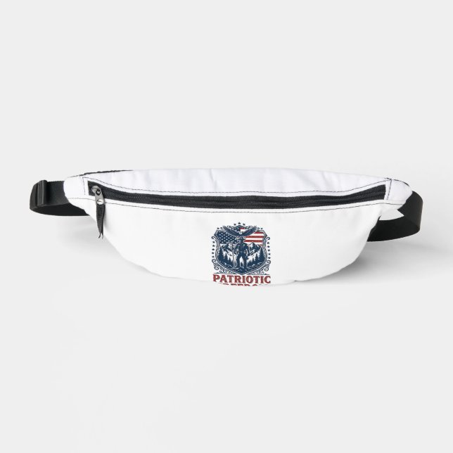 Sacs Banane Tee-shirt graphique vectoriel de garde de parc pat (Recto)