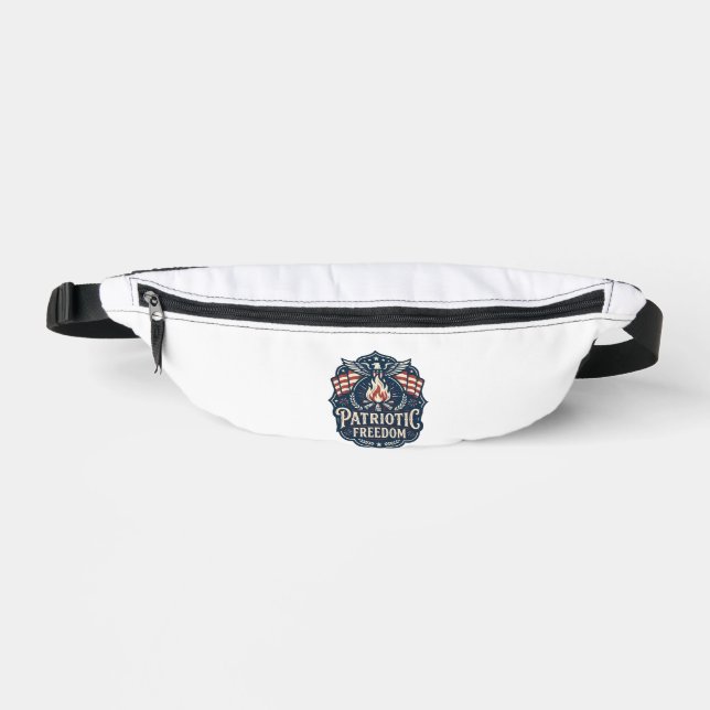 Sacs Banane Tee-shirt graphique vectoriel nuit de feu patrioti (Recto)