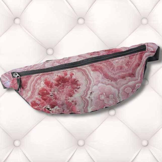Sacs Banane Tendance Marbre élégant Agate rose (Trendy Stylish Modern Geode Stone Pink Fanny Pack
)