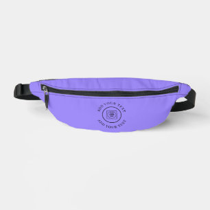 Sacs Banane Texte de logo rond Entreprise Promotionnel Bleu Ma
