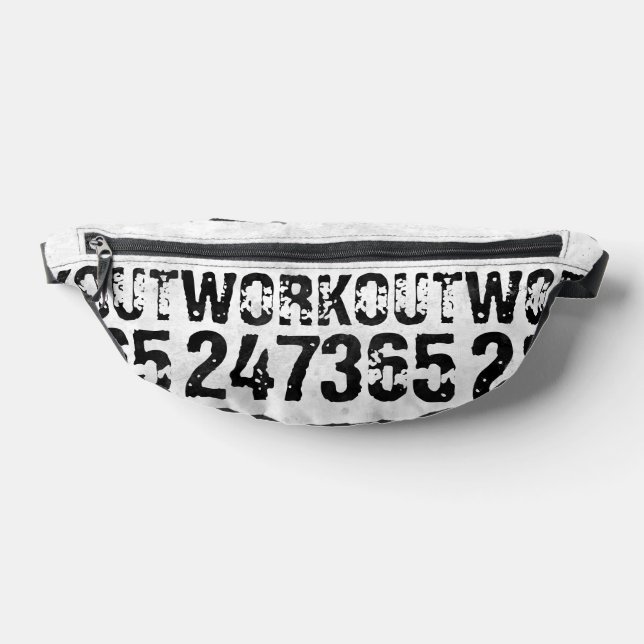 Sacs Banane Texte usé et rayé Workout 247365 rustique (Poser)
