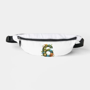 Sacs Banane Thème de fête tortue de mer tortue 6ème anniversai