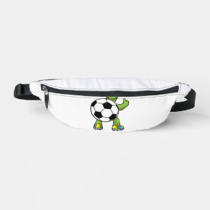 Sacs Banane Tortue comme joueur de football avec ballon de foo