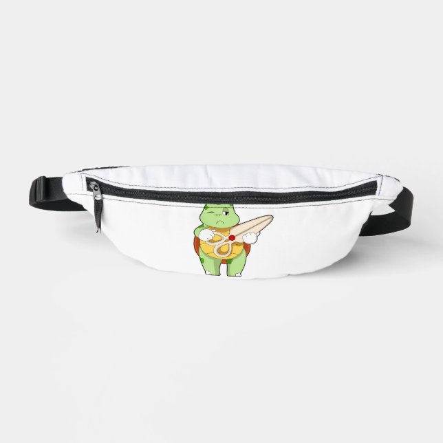 Sacs Banane Tortue en coiffeur avec ciseaux (Recto)