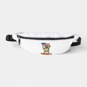 Sacs Banane Tortue Patriotique ‘Merica Vintage Vector