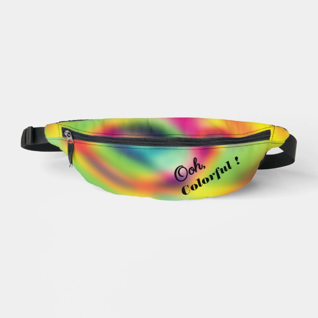 Sacs Banane Tourbillon arc-en-ciel galactique (Recto)