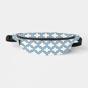 Sacs Banane Trellis bleu blanc et bébé, treillis, Quatrefoil