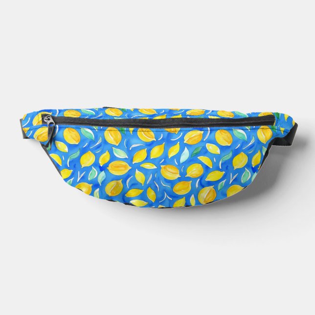 Sacs Banane Trendy Blue Jaune Citron Aquarelle  (Poser)