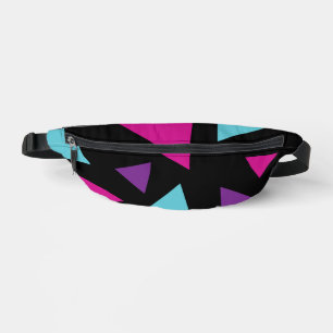 Sacs Banane Triangles en rose, violet, bleu et noir