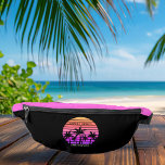 Sacs Banane Tropical Pink Palm Trees Personnalisées Filles Voy<br><div class="desc">Pack cool de mamie pour palmiers noirs et roses chauds pour un voyage de filles sur une île tropicale. Doté de beaux palmiers face à un joli coucher de soleil de plage rose. Sacs personnalisés parfaits pour votre croisière ou votre voyage d'été à la mer.</div>