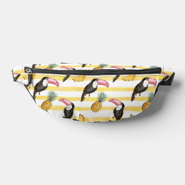 Sacs Banane Tropical Toucan Bird Yellow Stripe Motif (Poser)