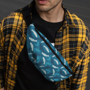 Sacs Banane Truite bleue et ivoirienne, à motif de poisson