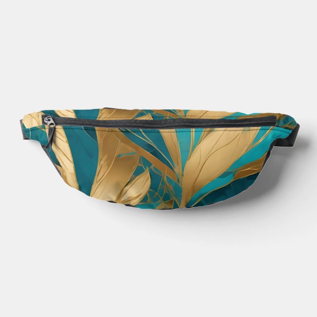 Sacs Banane Turquoise Gold Boho Feuilles Collection populaire (Poser)