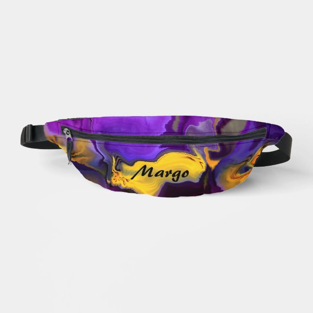 Sacs Banane Une explosion de passion jaune et violette (Recto)