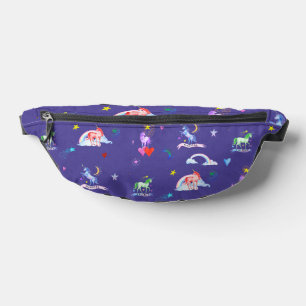 Sacs Banane Unicornes aquarelle