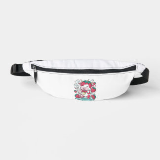 Sacs Banane Vache de fraise Kawaii Anime Lait de fraise _4