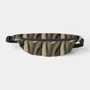 Sacs Banane Vague d'art moderne brun et beige