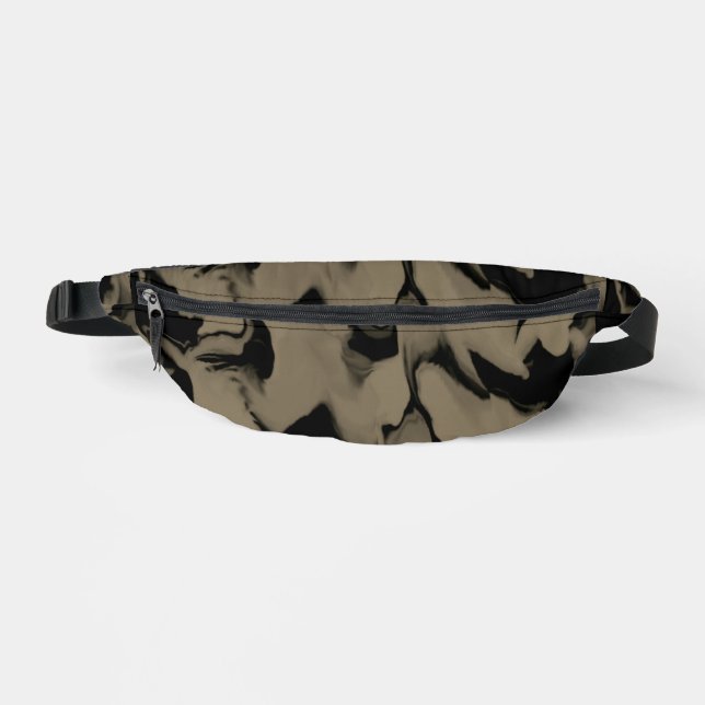 Sacs Banane Vagues de Noir et Brown (Recto)