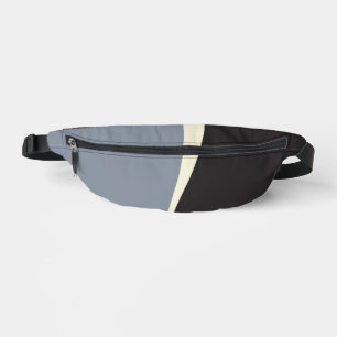 Sacs Banane Vagues simples 2 en noir, gris et crème