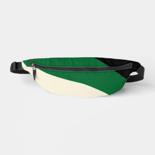 Sacs Banane Vagues simples - vert, crème et noir