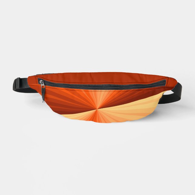 Sacs Banane Vanille rouge orange Abstraite moderne Fractale gr (Recto)