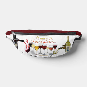 Sacs Banane Verres à vin SlipperyJoe's jeu de mots coquin roug