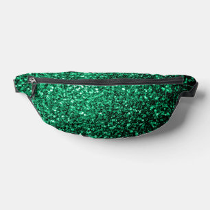 Sacs Banane Vert émeraude faux paillettes scintillent